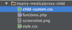 Child Custom CSS
