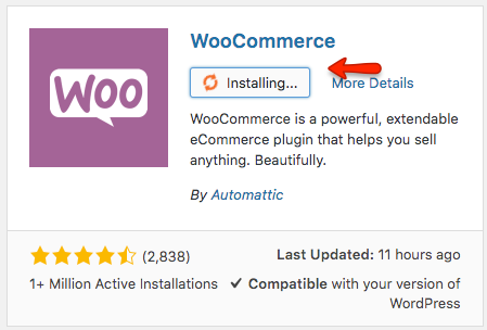 WooCommerce Plugin Installation